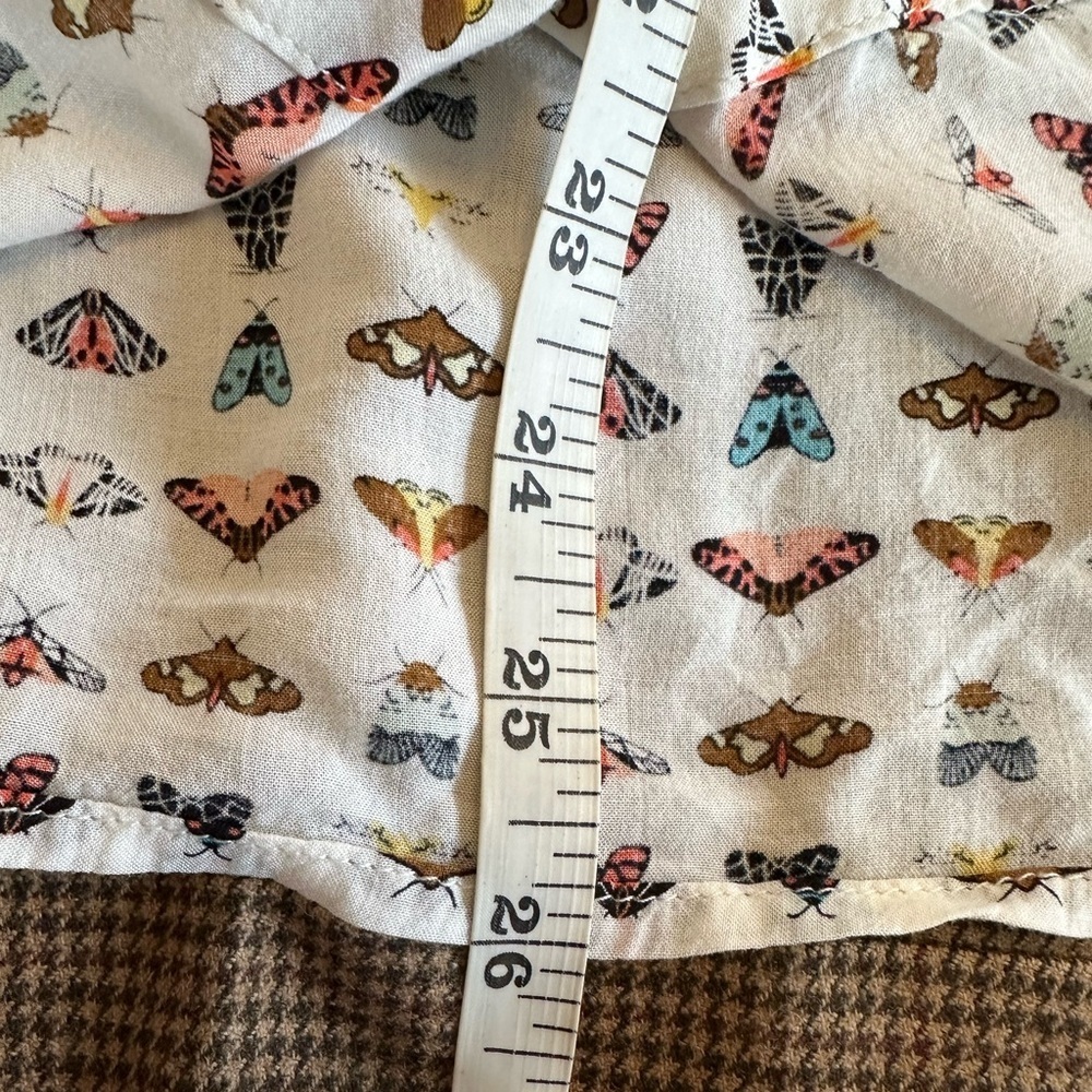 Grand & Greene | Butterfly/Moth Novelty Print Button Down Shirt, XL - Picture 9 of 9
